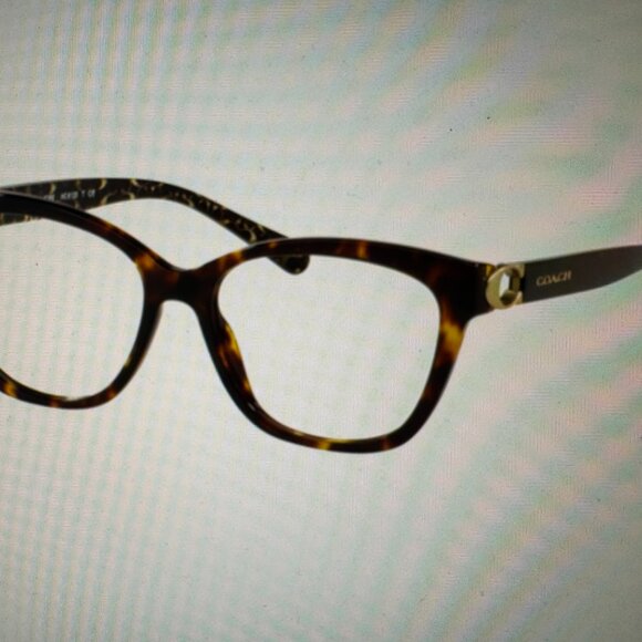 Coach HC6120 5507 Dark Tortoise 54-16-140 Women’s Eyeglasses Demo Lens And Case - Picture 1 of 9